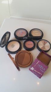 All the powders I used